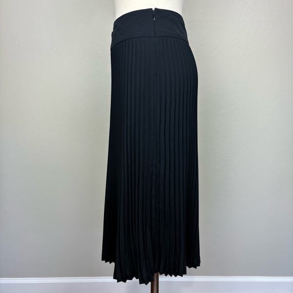 Express Midi Skirt Micro Pleated Sz 3/4 Black Career Office Vintage Y2K Classic - Picture 5 of 17